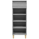 NNEVL Shoe Cabinet Grey Sonoma 40x36x105 cm Engineered Wood