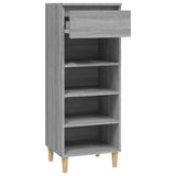 NNEVL Shoe Cabinet Grey Sonoma 40x36x105 cm Engineered Wood