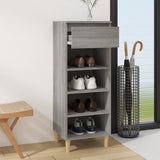 NNEVL Shoe Cabinet Grey Sonoma 40x36x105 cm Engineered Wood