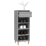 NNEVL Shoe Cabinet Grey Sonoma 40x36x105 cm Engineered Wood