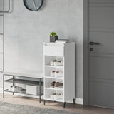 NNEVL Shoe Rack White 40x36x105 cm Engineered Wood