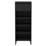NNEVL Shoe Rack Black 40x36x105 cm Engineered Wood