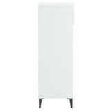NNEVL Shoe Rack High Gloss White 40x36x105 cm Engineered Wood