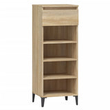 NNEVL Shoe Rack Sonoma Oak 40x36x105 cm Engineered Wood
