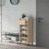 NNEVL Shoe Rack Sonoma Oak 40x36x105 cm Engineered Wood