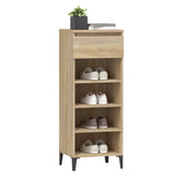 NNEVL Shoe Rack Sonoma Oak 40x36x105 cm Engineered Wood