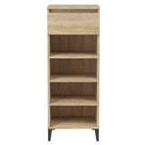 NNEVL Shoe Rack Sonoma Oak 40x36x105 cm Engineered Wood