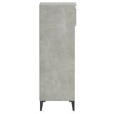 NNEVL Shoe Rack Concrete Grey 40x36x105 cm Engineered Wood