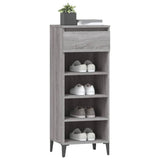 NNEVL Shoe Rack Grey Sonoma 40x36x105 cm Engineered Wood