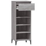 NNEVL Shoe Rack Grey Sonoma 40x36x105 cm Engineered Wood