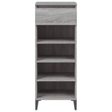 NNEVL Shoe Rack Grey Sonoma 40x36x105 cm Engineered Wood