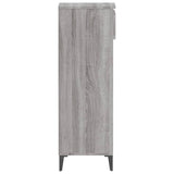 NNEVL Shoe Rack Grey Sonoma 40x36x105 cm Engineered Wood