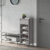 NNEVL Shoe Rack Grey Sonoma 40x36x105 cm Engineered Wood