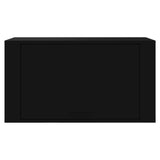 NNEVL Wall-mounted Shoe Cabinet Black 70x35x38 cm Engineered Wood