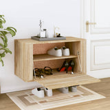 NNEVL Wall-mounted Shoe Cabinet Sonoma Oak 70x35x38 cm Engineered Wood