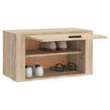 NNEVL Wall-mounted Shoe Cabinet Sonoma Oak 70x35x38 cm Engineered Wood