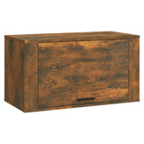 NNEVL Wall-mounted Shoe Cabinet Smoked Oak 70x35x38 cm Solid Wood Pine