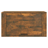 NNEVL Wall-mounted Shoe Cabinet Smoked Oak 70x35x38 cm Solid Wood Pine