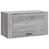 NNEVL Wall-mounted Shoe Cabinet Grey Sonoma 70x35x38 cm Solid Wood Pine