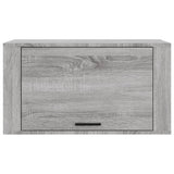 NNEVL Wall-mounted Shoe Cabinet Grey Sonoma 70x35x38 cm Solid Wood Pine
