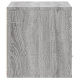 NNEVL Wall-mounted Shoe Cabinet Grey Sonoma 70x35x38 cm Solid Wood Pine