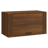 NNEVL Wall-mounted Shoe Cabinet Brown Oak 70x35x38 cm Solid Wood Pine