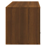 NNEVL Wall-mounted Shoe Cabinet Brown Oak 70x35x38 cm Solid Wood Pine