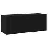 NNEVL Wall Shoe Cabinet Black 100x35x38 cm Engineered Wood