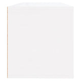NNEVL Wall Shoe Cabinet High Gloss White 100x35x38 cm Engineered Wood