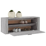 NNEVL Wall Shoe Cabinet Grey Sonoma 100x35x38 cm Engineered Wood