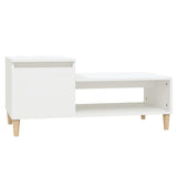 NNEVL Coffee Table White 100x50x45 cm Engineered Wood