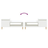 NNEVL Coffee Table White 100x50x45 cm Engineered Wood