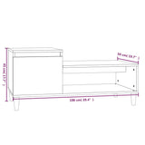 NNEVL Coffee Table White 100x50x45 cm Engineered Wood