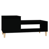 NNEVL Coffee Table Black 100x50x45 cm Engineered Wood