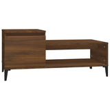 NNEVL Coffee Table Brown Oak 100x50x45 cm Engineered Wood