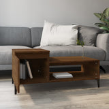 NNEVL Coffee Table Brown Oak 100x50x45 cm Engineered Wood