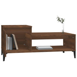 NNEVL Coffee Table Brown Oak 100x50x45 cm Engineered Wood