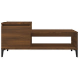 NNEVL Coffee Table Brown Oak 100x50x45 cm Engineered Wood