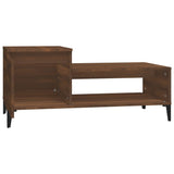 NNEVL Coffee Table Brown Oak 100x50x45 cm Engineered Wood