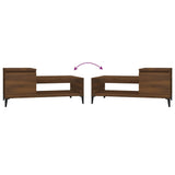 NNEVL Coffee Table Brown Oak 100x50x45 cm Engineered Wood