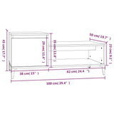 NNEVL Coffee Table Brown Oak 100x50x45 cm Engineered Wood