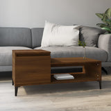 NNEVL Coffee Table Brown Oak 100x50x45 cm Engineered Wood
