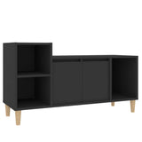 NNEVL TV Cabinet Black 100x35x55 cm Engineered Wood