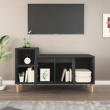 NNEVL TV Cabinet Black 100x35x55 cm Engineered Wood