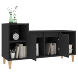 NNEVL TV Cabinet Black 100x35x55 cm Engineered Wood