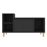 NNEVL TV Cabinet Black 100x35x55 cm Engineered Wood