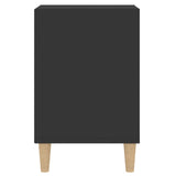 NNEVL TV Cabinet Black 100x35x55 cm Engineered Wood