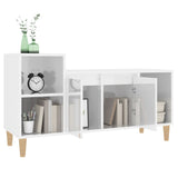 NNEVL TV Cabinet High Gloss White 100x35x55 cm Engineered Wood