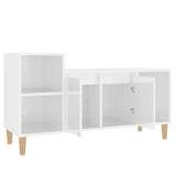 NNEVL TV Cabinet High Gloss White 100x35x55 cm Engineered Wood