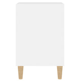 NNEVL TV Cabinet High Gloss White 100x35x55 cm Engineered Wood